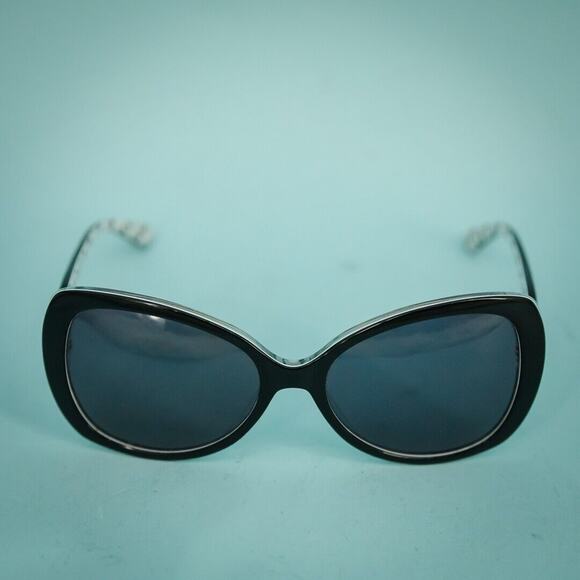 Moschino Black Butterfly Style Goose Print Interior Dark Tint Sunglasses Glasses